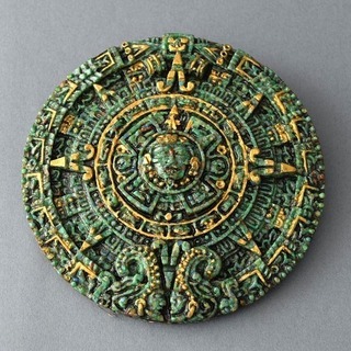 【あげます】マヤ文明　太陽の石　アステカ・カレンダー（アステカの...