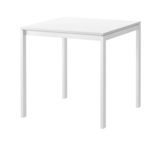 IKEA 正方形 ダイニングテーブルセット イス2脚セット
