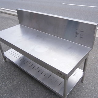 ☆中古品 厨房用品 タニコー作業台 サイズ：1500×600×640㎜☆