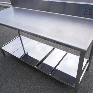 ☆中古品 厨房用品 作業台 サイズ：1500×600×800㎜☆