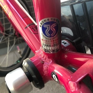 美品ルイガノ18インチ ピンク かご付き