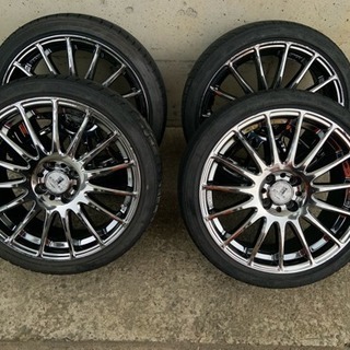 17インチワークメッキホイール&ファイアストンタイヤセット