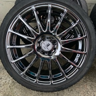 17インチワークメッキホイール&ファイアストンタイヤセット