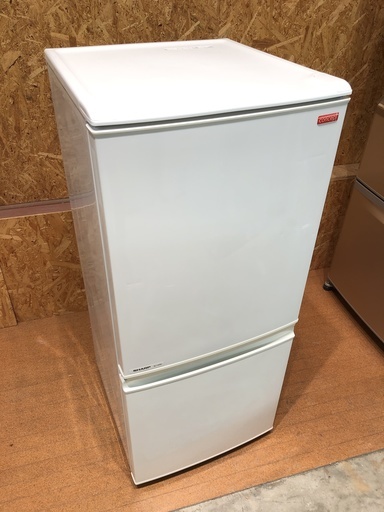 【管理KRR110】SHARP 2009年 137L 2ドア 冷凍冷蔵庫 SJ-14RC