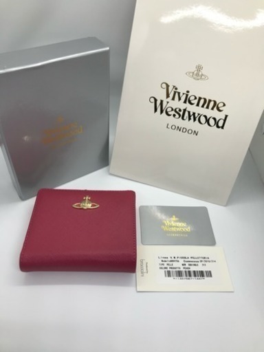 Vivienne Westwood 二つ折り財布 ◆カラー/濃いピンク