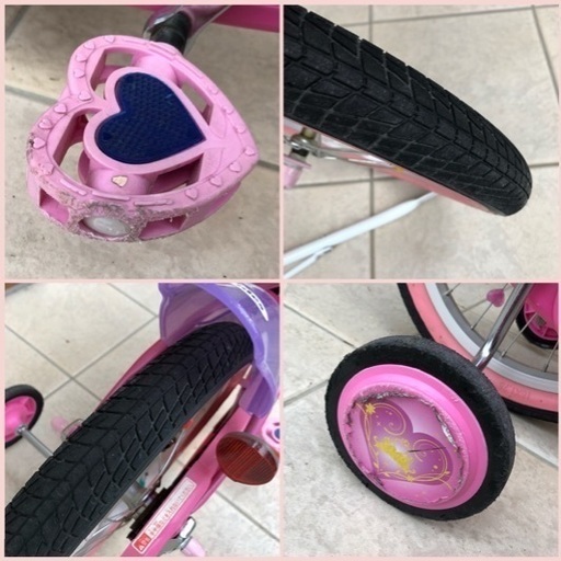 子供 自転車 16インチ 女の子 ディズニー プリンセス