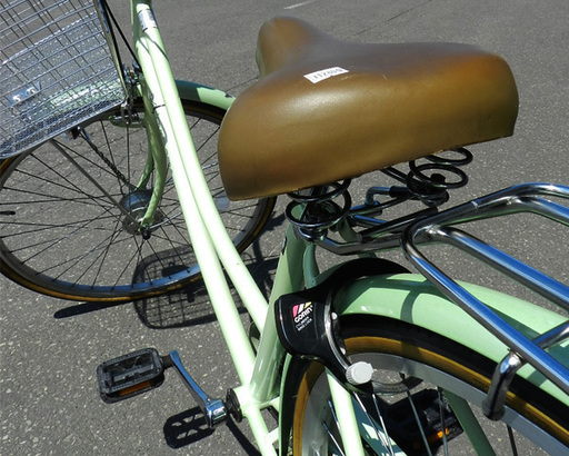 26インチ 自転車 シティサイクル パステルグリーン ママチャリ