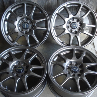 15インチ　8H　100/114.3　8マルチ　中古アルミホイール