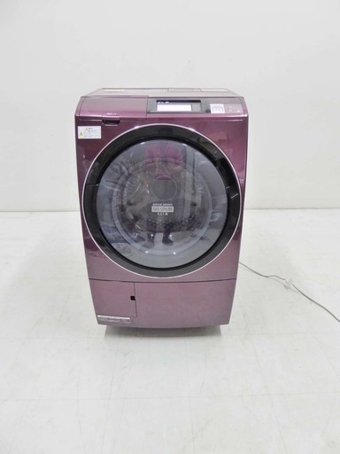 HITACHI 日立 ドラム洗濯機乾燥機 ヒートリサイクル 風アイロン ビッグドラム スリム BD-ST9600L 10キロ 2014年製