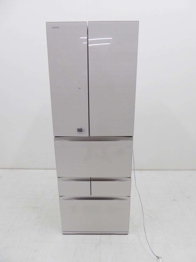 動作保証 TOSHIBA 東芝 フレンチドア 冷凍冷蔵庫 6ドア マジック大容量 458L GR-J460FV 2016年製