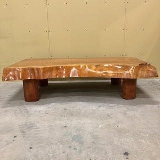 K009 極厚950mm 楡無垢材 座卓 123cm×71cm 天板 一枚