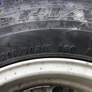 【値下げします】ホンダ CRVにて使用 スタッドレスタイヤ アルミホイール ４本１組  蔵内にて数年間保存 205/70R15 95Q 溝７～８割程
