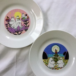 ムーミン☆プレート皿 3枚 ノベルティ