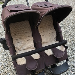 Air Buggy COCO Double エスプレッソ 年子 双子 お話中】Airbuggy COCO DOUBLE エアバギー ココダブル 双子 年子 2人