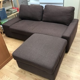 【リサイクルサービス八光　田上店　配達・設置OK】ピンク　2人掛けソファ　ワイド リサイクルサービス八光 田上店 配達・設置OK】ピンク 2人掛けソファ