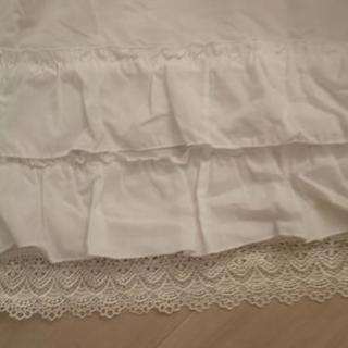 ダブルサイズ白掛け布団カバー、シーツ、枕カバー2つセット