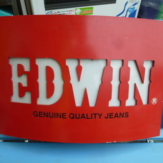 EDWIN/エドウィン◇電飾看板 木製ディスプレイ ネオン