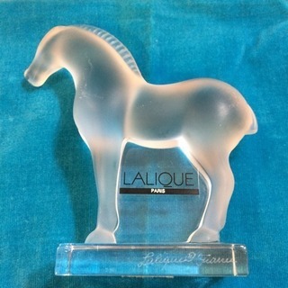 ラリック LALIQUE クリスタル置物 お馬さん