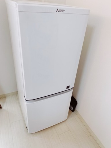 2ドア冷凍冷蔵庫146L/2015年製/三菱 美品