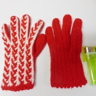 毛糸の手袋