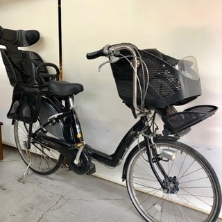電動自転車 ブリヂストン アンジェリーノ 黒 子供乗せ 3人乗り適合