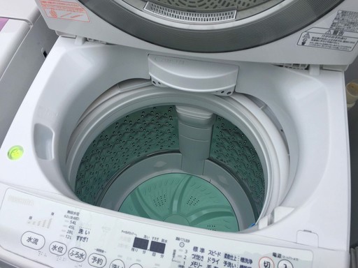 美品！東芝　全自動洗濯機8.0kg　マジックドラム　2016年製　AW-8DE3MG-W　動作良好！