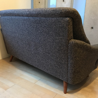 札幌市◆ NOCE 家具 ゆったり 3人掛け ハイバックソファ ワイド ファブリック 美品◆ H92×W168 cm ◆ブラウン系 長椅子 ノーチェ 札幌市◇ NOCE 家具 ゆったり 3人掛け ハイバックソファ ワイド