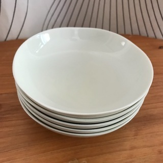 白い無地の小皿5枚セット ほぼ新品／洋皿 プレート