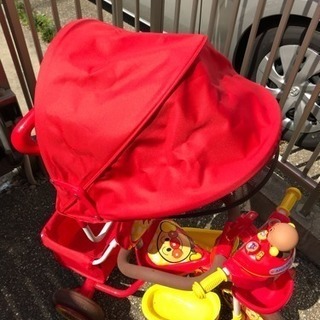 【取引中】アンパンマンデラックス 三輪車 取説付き 美品 - 名古屋市
