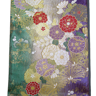 誂え流れ 未使用品 辻が花 長尺 六通柄 袋帯 リバーシブル 振袖・訪問着