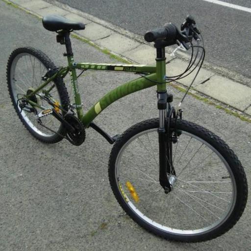 中古   26インチ  自転車   アウトドア サイクル  STRINGS  マウンテンバイク  ダークグリーン   防犯登録解除済み