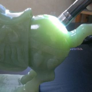 翡翠の馬　置物