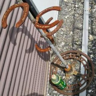 馬轍 蹄鉄の鉢スタンド 傘建てにも