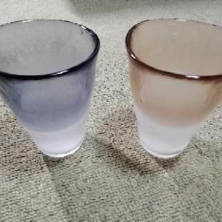 吹きガラス製ビアグラス（特殊加工）