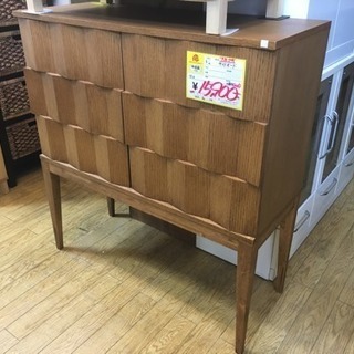 6/22 値下げ アンティークStyle 2面扉サイドボード