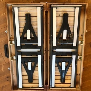 キャプテンスタッグ シダーウッド ピクニックテーブル ダークブラウン