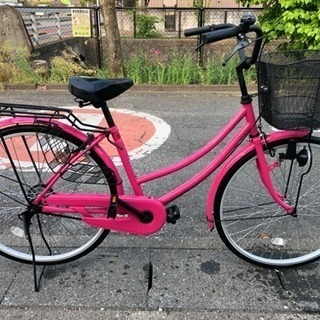 自転車 ピンク 使用極わずか