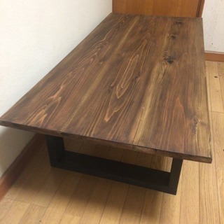 W150サイズ 無垢材ヴィンテージ調ダイニングテーブル お届け可☆