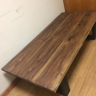 W150サイズ 無垢材ヴィンテージ調ダイニングテーブル お届け可☆