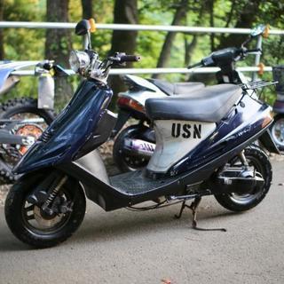 珍しいバーハン仕様 アドレスV100 バッテリー新品