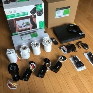 監視カメラ4台とHDDレコーダセット