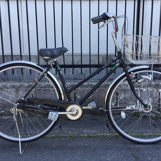 ★自転車・27インチ・自転車 内装3段変速、ステンレスカゴ