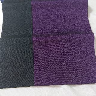 【未使用】黒と紫の巾着