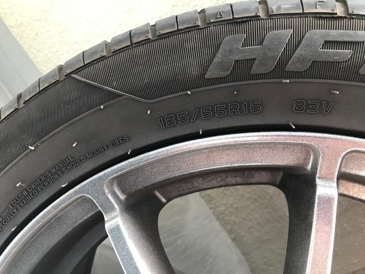 タイヤ、ホイール フィットGK3 社外アルミホイール 16インチ 4本セット 