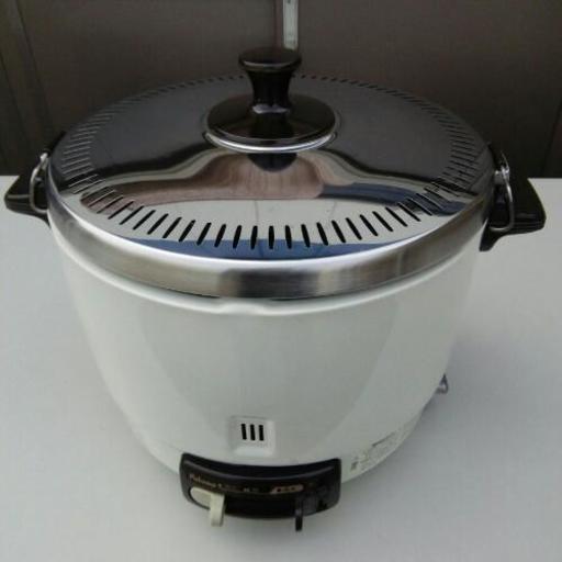 中古  ガス炊飯器  3.0L  1.5升  LPガス  幅41.2  奥行34.8  高さ35.6  （ｃｍ）  プロパンガス用
