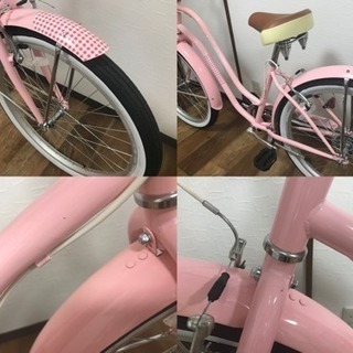 【引取限定】未使用品 ANUINUI PIRATES 26インチ自転車 シティサイクル ビーチクルーザー