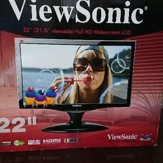 【大幅値下げ】PCモニター（22インチ） ViewSonic V...