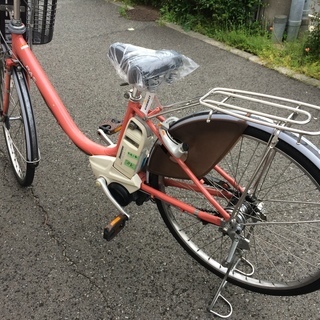 ヤマハ パス 新基準 子供乗せ 薄赤 アシスタ ビビ 神戸市 電動自転車 
