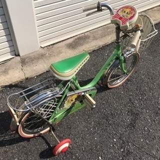 昭和レトロ  キャンディキャンディの自転車  奈良法隆寺より