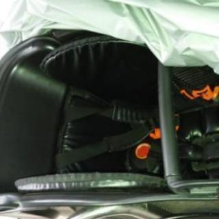 「商談中」子供乗せ自転車　三人乗り対応